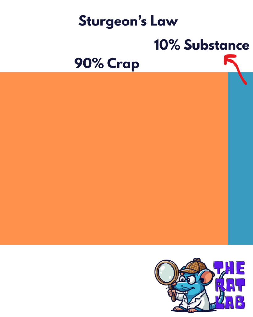 information overload sturgeons law